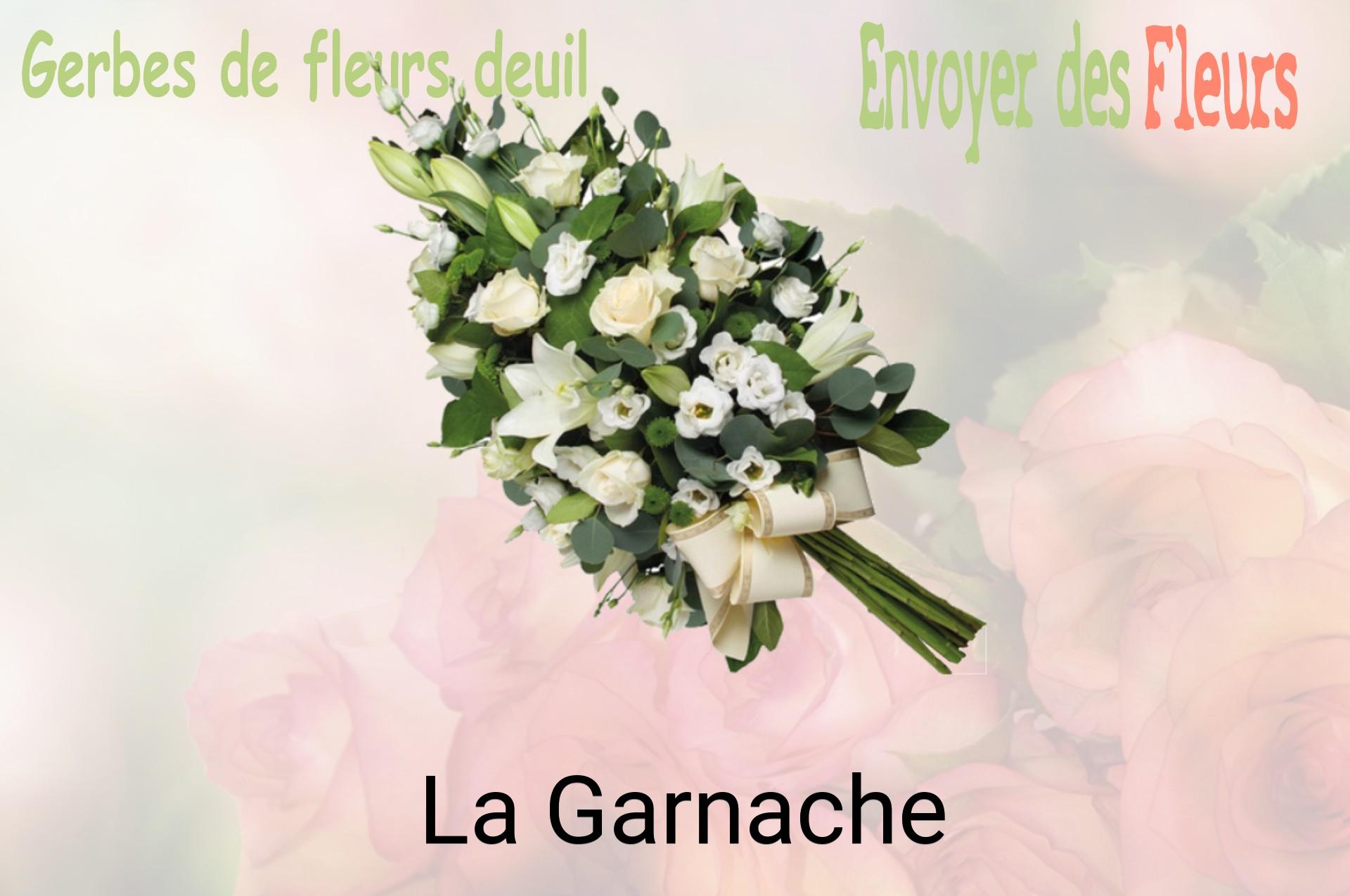 Gerbe de fleurs de deuil livrée à La Garnache